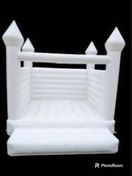 Solid White Wedding/Gender Reveal Castle Bounce House