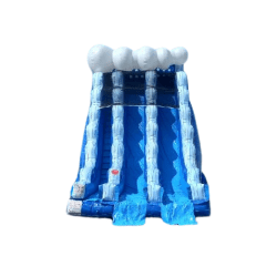 22' Tall Blue Marble Double Lane Dry Slide