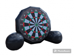 Soccer Dart and White Movie Screen